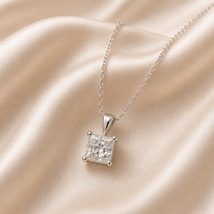 Princess Cut Pendants