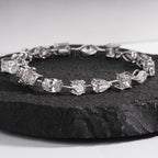The 'River of Light' Multi-Cut Diamond Line Bracelet
