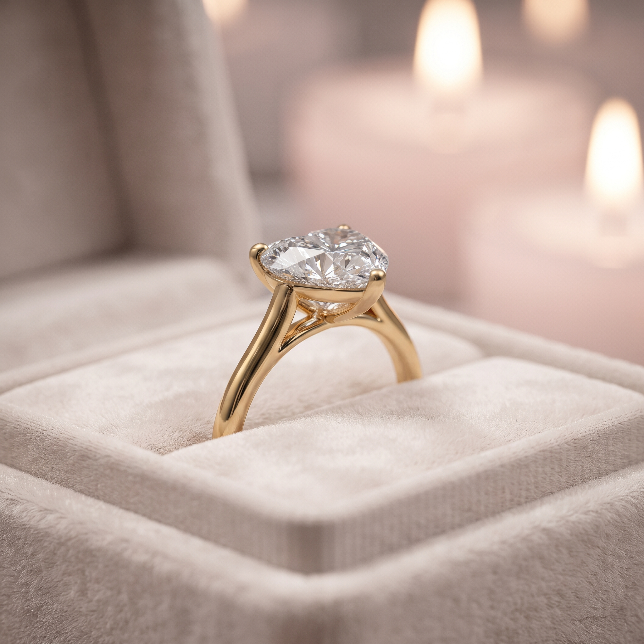 1.50 Ct Heart Shaped Solitaire Engagement Ring