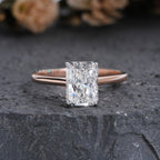 The "Ever glow" Radiant Cut Solitaire – Rose Gold Engagement Ring