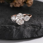 The Seraphina Oval & Round Three-Stone Ring