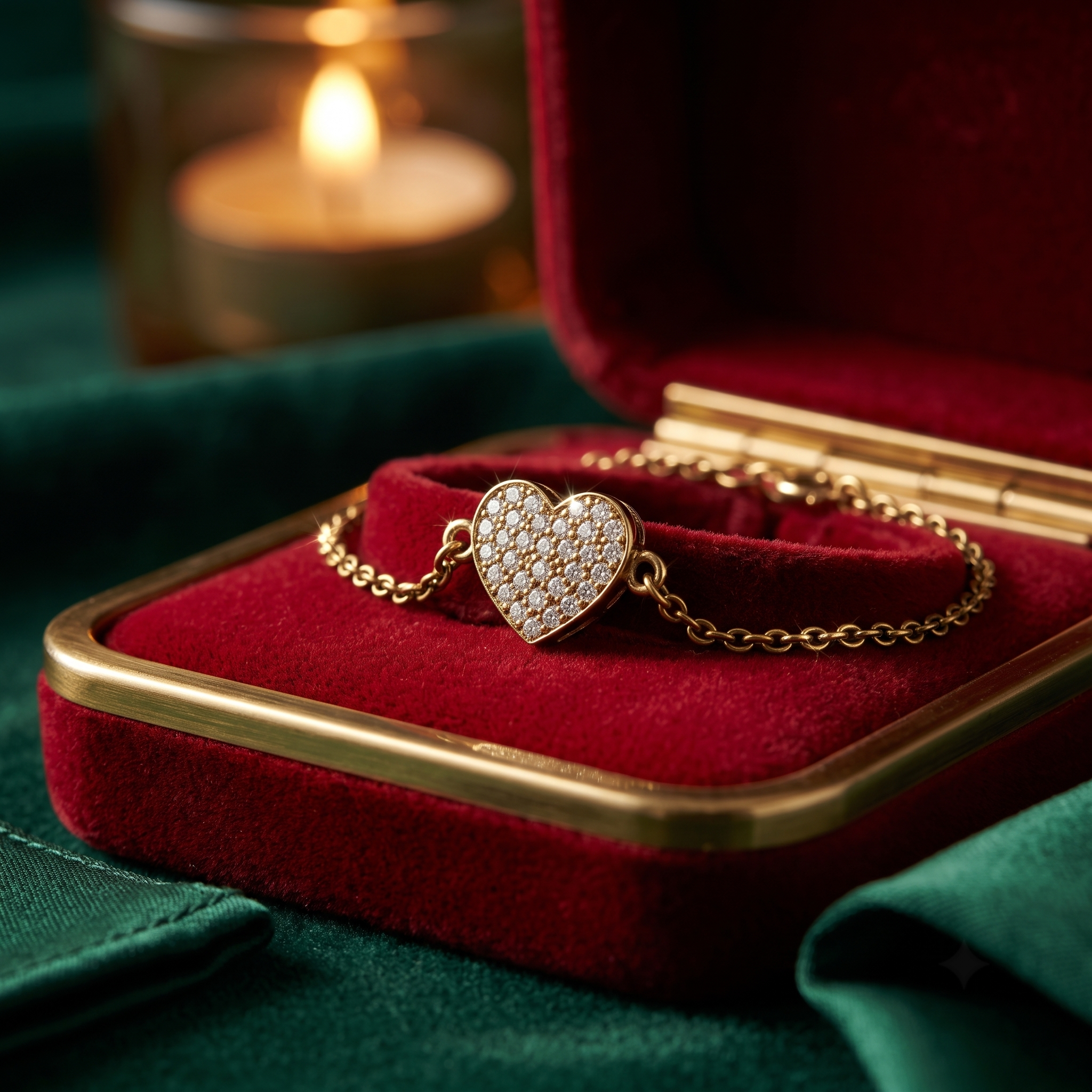 Dainty Heart Necklace In 9K Gold To 18K Gold Or Sterling Silver
