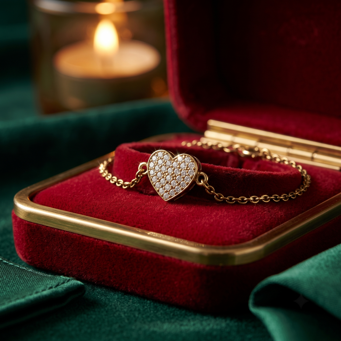 Dainty Heart Necklace In 9K Gold To 18K Gold Or Sterling Silver