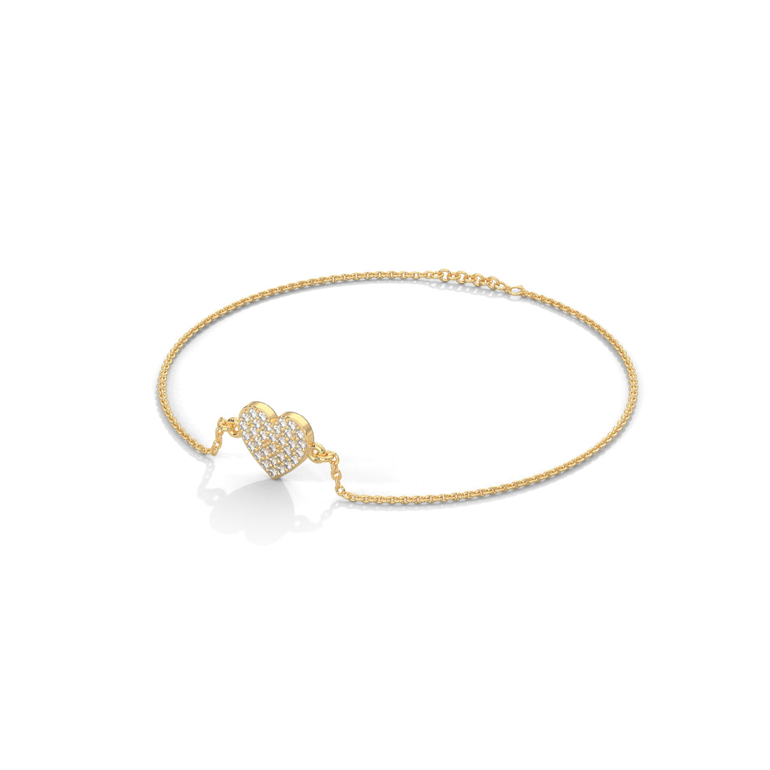 Dainty Heart Necklace In 9K Gold To 18K Gold Or Sterling Silver