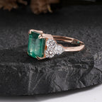 Regal Emerald & Diamond Cluster Ring