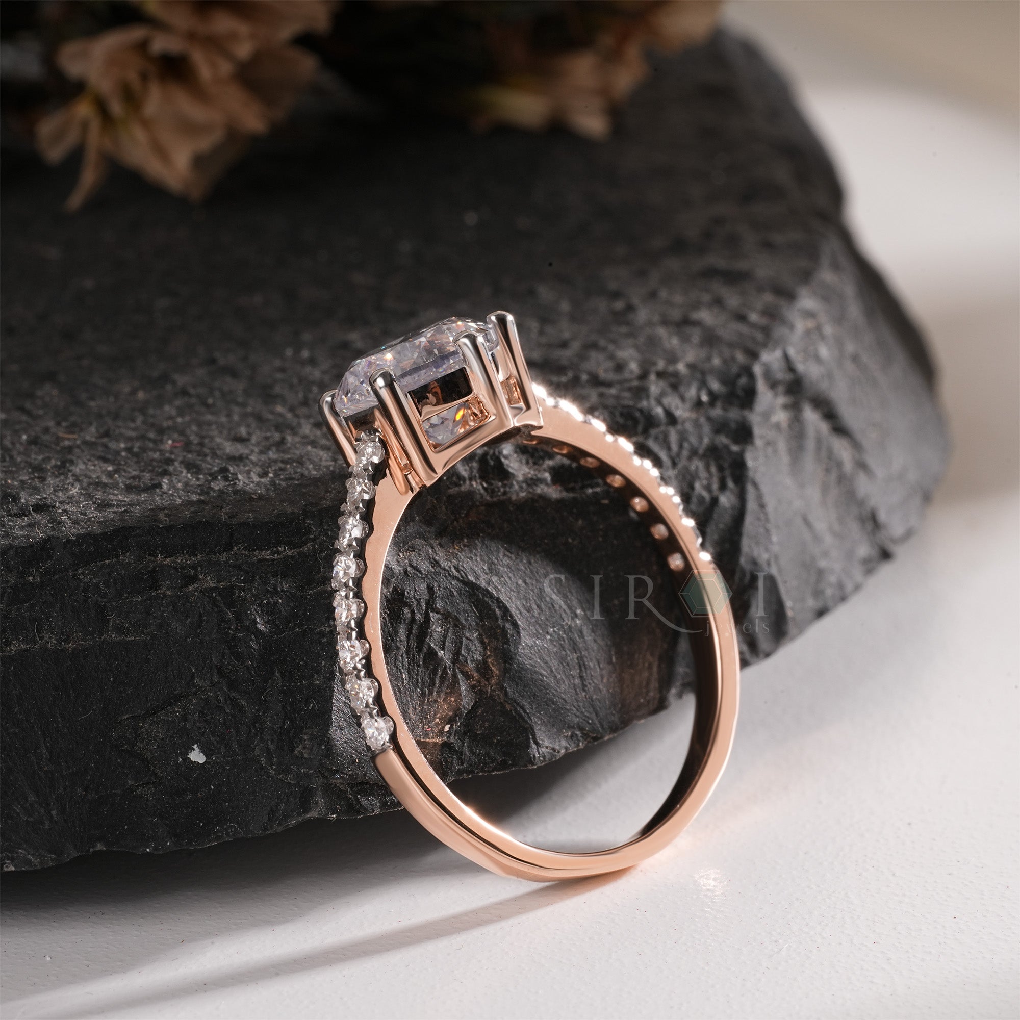 The Romantic Rose Gold Sparkle Ring