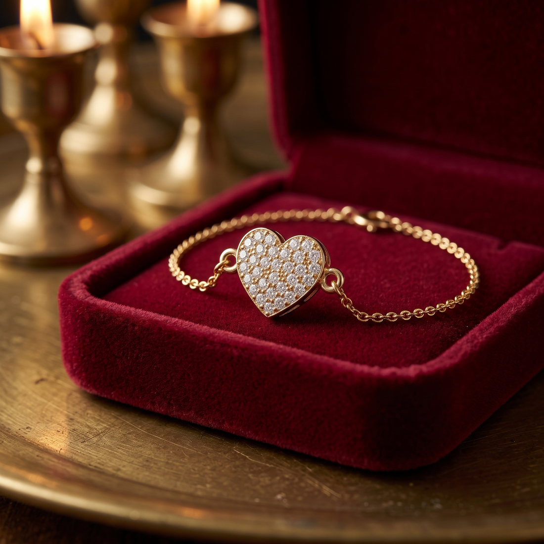 Dainty Heart Necklace In 9K Gold To 18K Gold Or Sterling Silver
