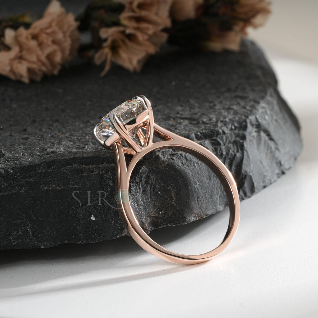 Classic Round Brilliant Solitaire Engagement Ring in Rose Gold