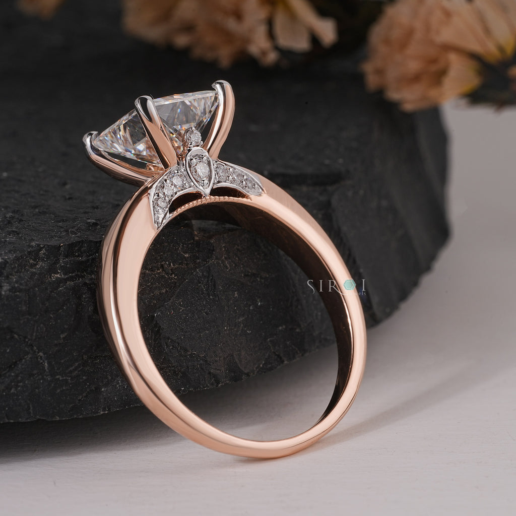 Elegance Princess Diamond Solitaire Ring