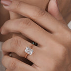 The "Ever glow" Radiant Cut Solitaire – Rose Gold Engagement Ring
