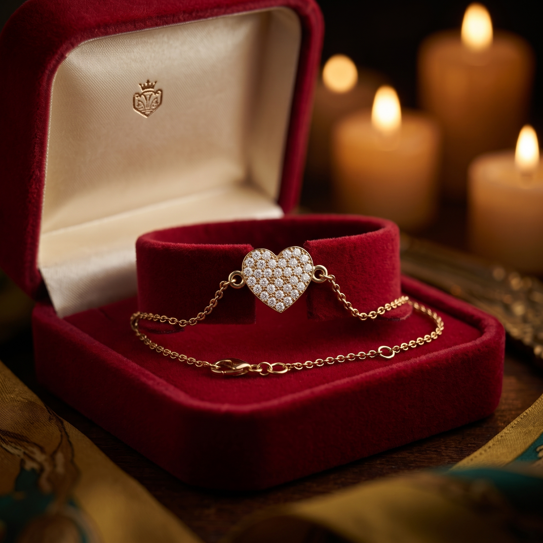 Dainty Heart Necklace In 9K Gold To 18K Gold Or Sterling Silver