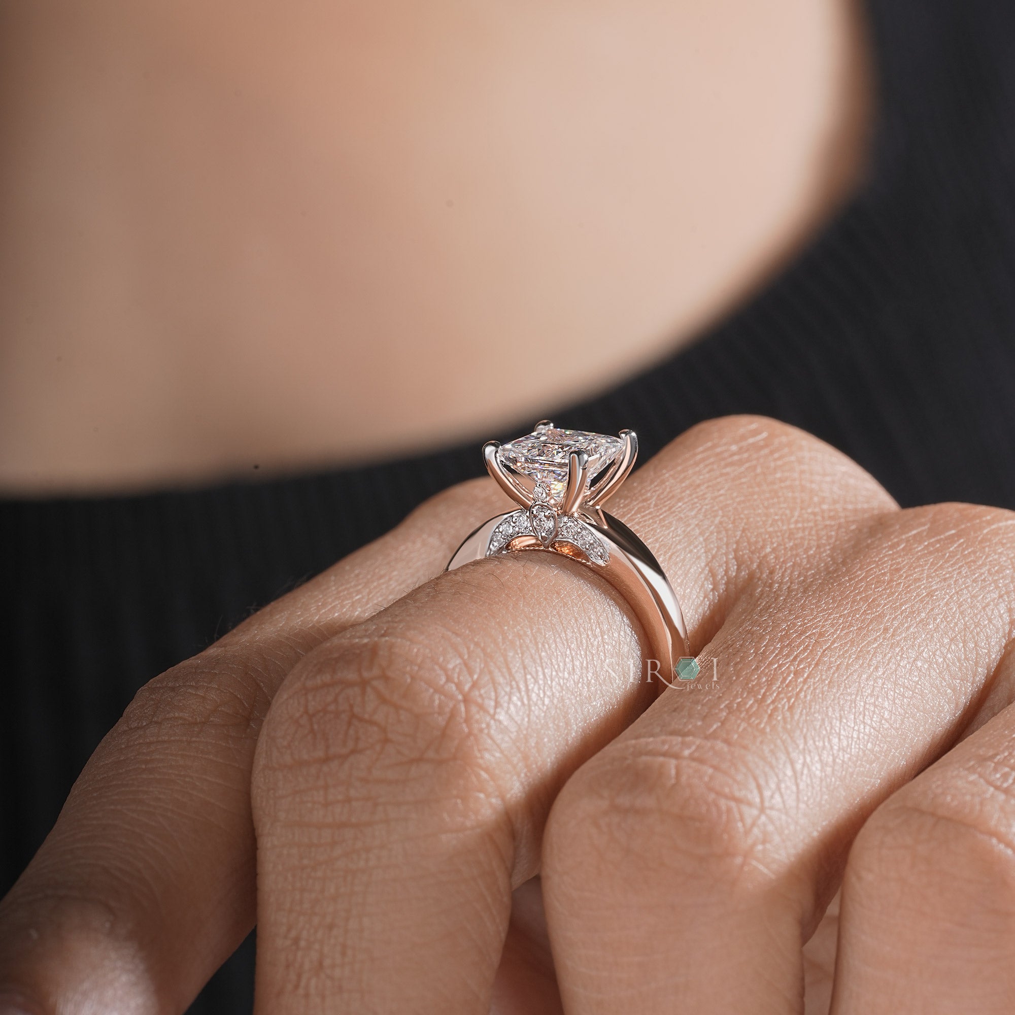 Elegance Princess Diamond Solitaire Ring