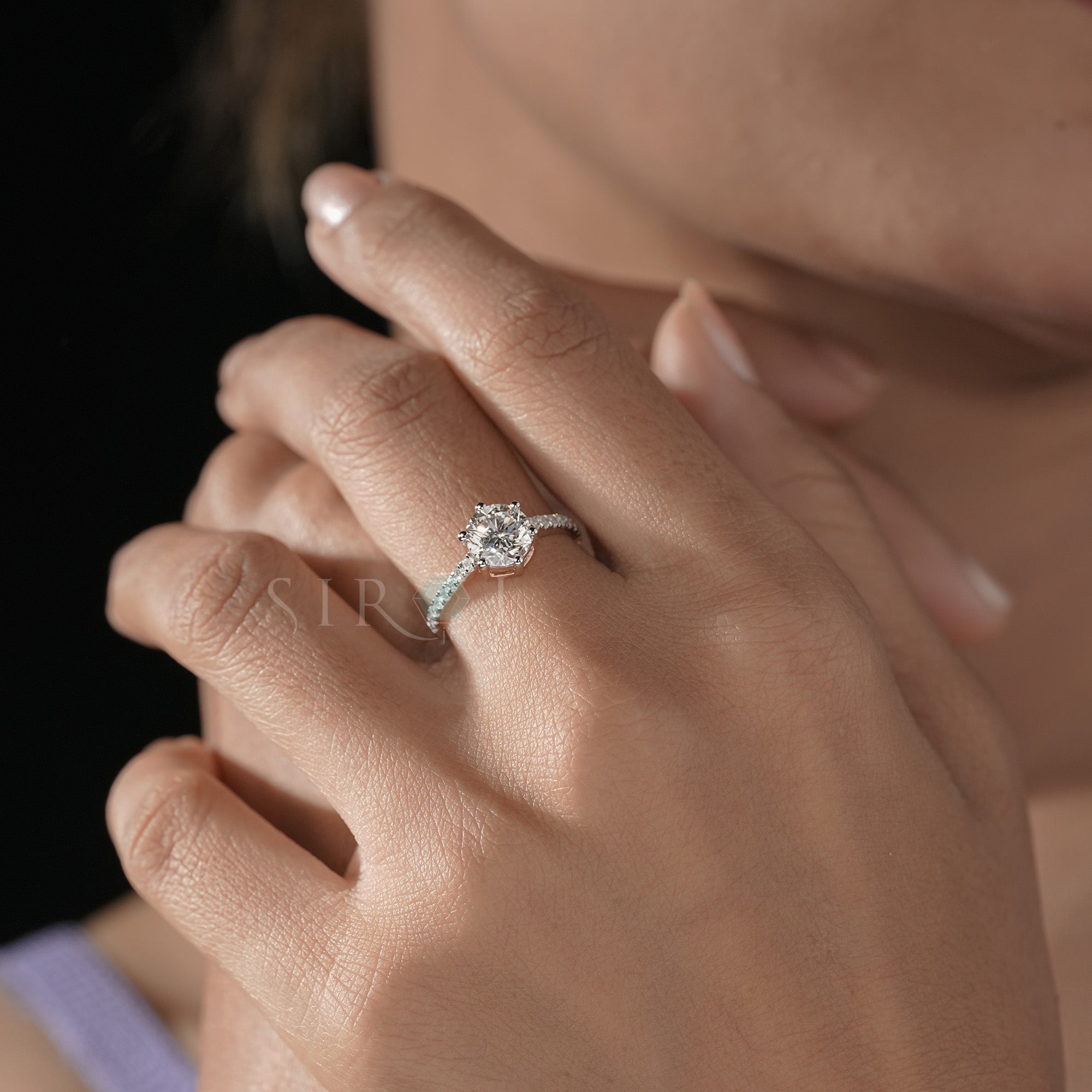 The Romantic Rose Gold Sparkle Ring