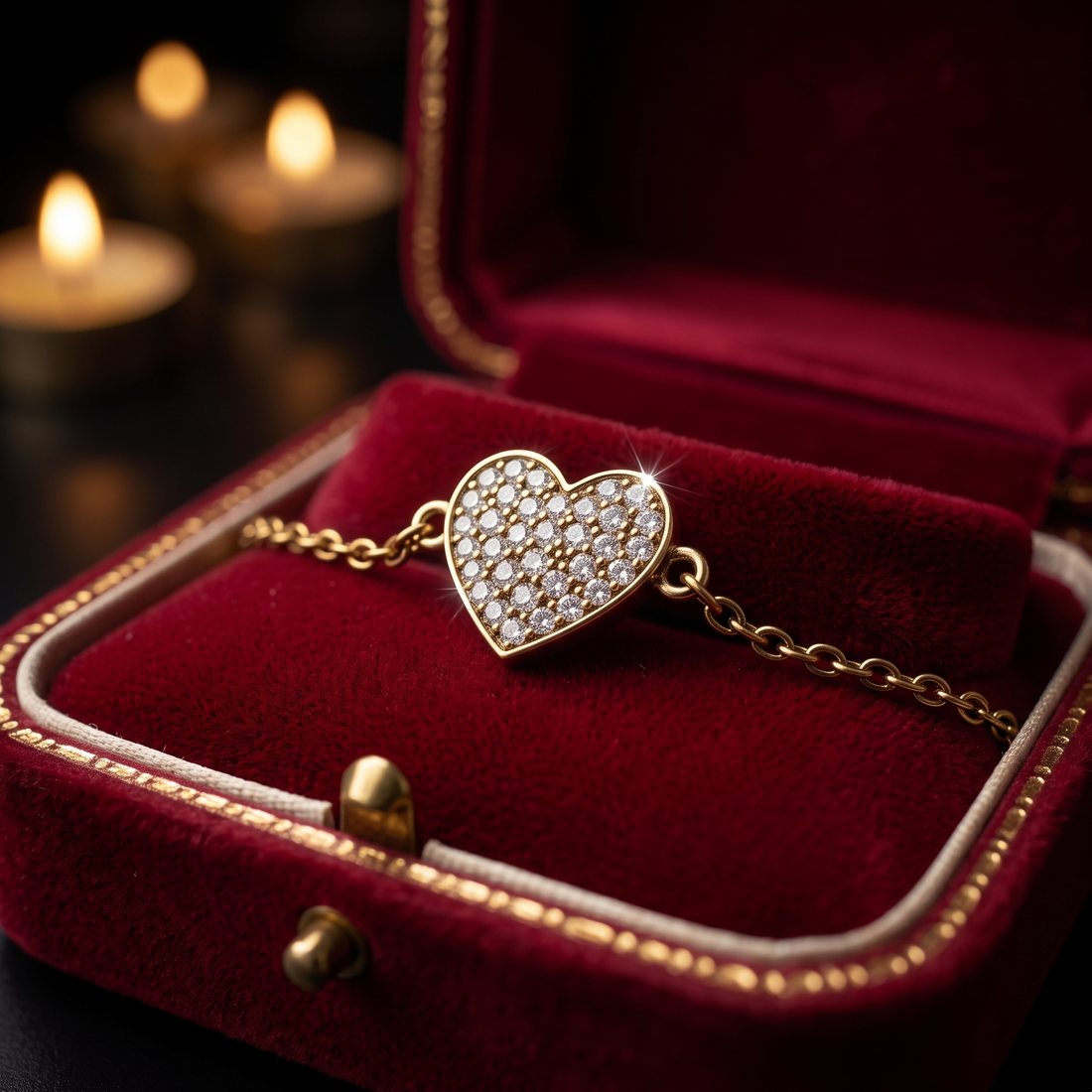 Dainty Heart Necklace In 9K Gold To 18K Gold Or Sterling Silver