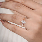 Radiant & Emerald Cut Multi-Stone Diamond Ring – Art Deco Inspired Engagement Ring