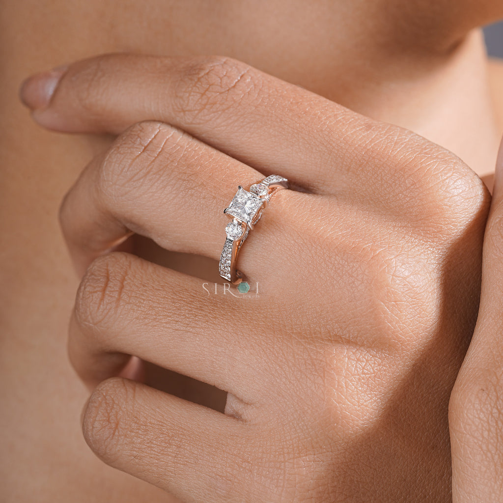 Royal Princess Trio Diamond Ring