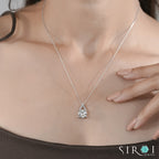 Brilliant Round Diamond Promise Pendant