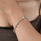 The 'River of Light' Multi-Cut Diamond Line Bracelet