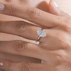 Oval Solitaire Diamond Ring