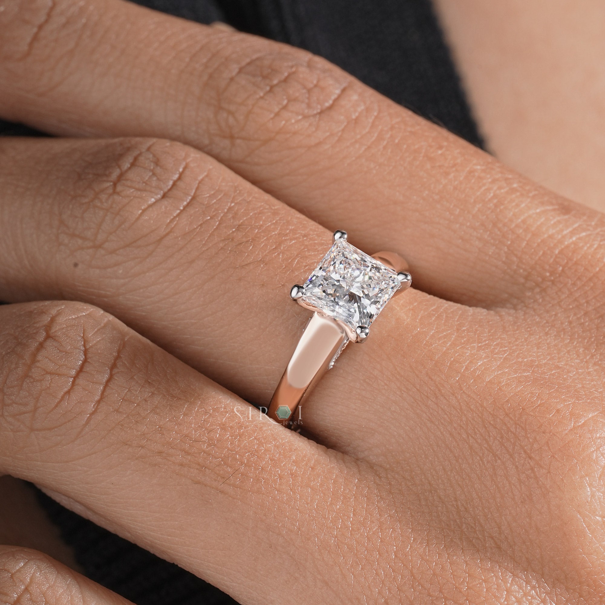 Elegance Princess Diamond Solitaire Ring