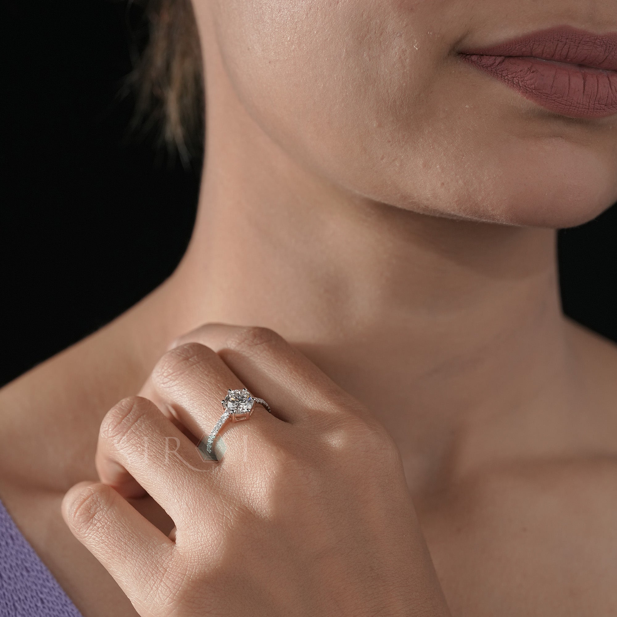 The Romantic Rose Gold Sparkle Ring