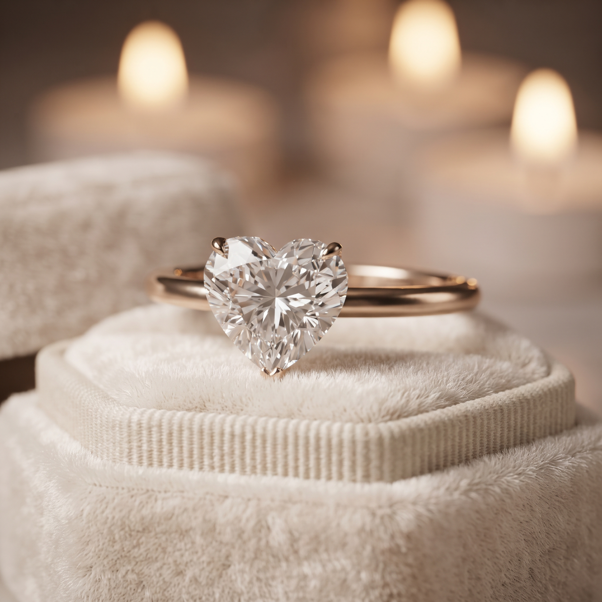 1.50 Ct Heart Shaped Solitaire Engagement Ring