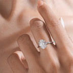 Oval Solitaire Diamond Ring