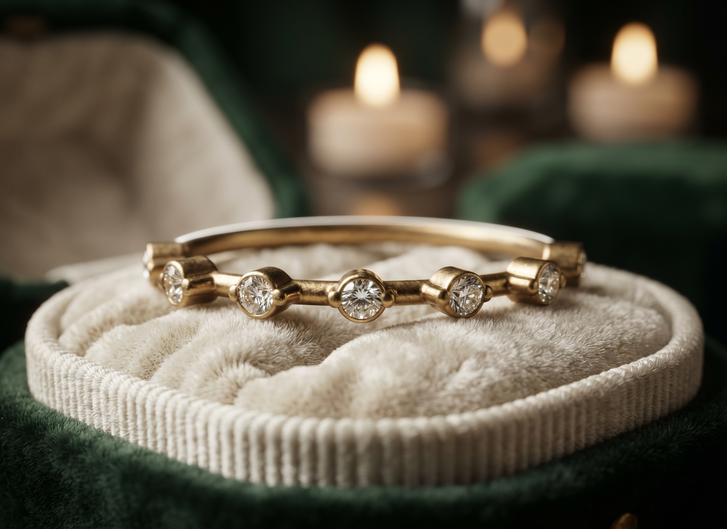 Floating Diamond Wedding Band In 10K / 14K Gold and Sterling Silver
