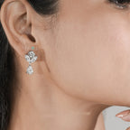 Flora Diamond Drop Earrings
