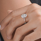 Oval Solitaire Diamond Ring