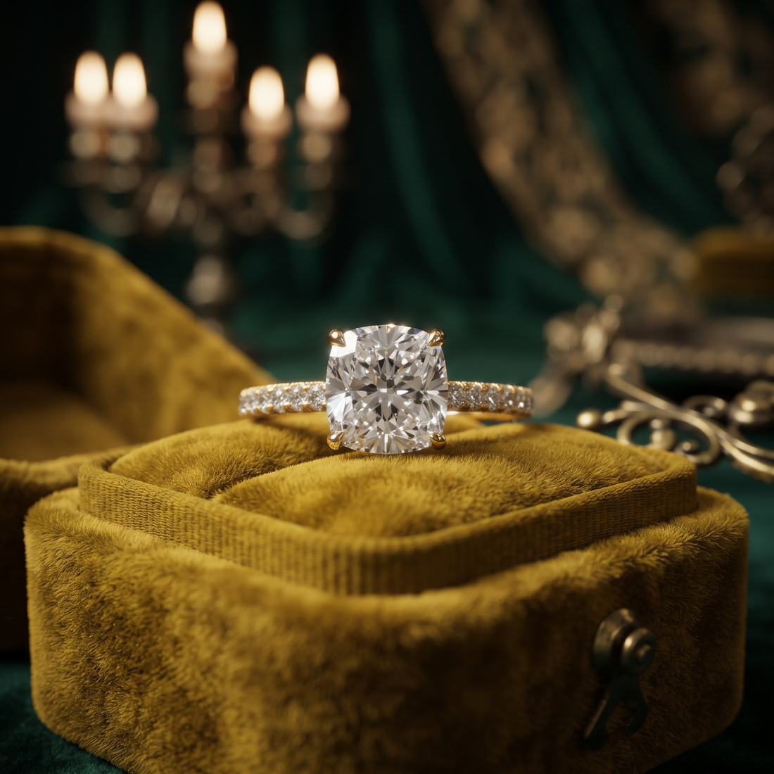 Cushion Cut Engagement Ring