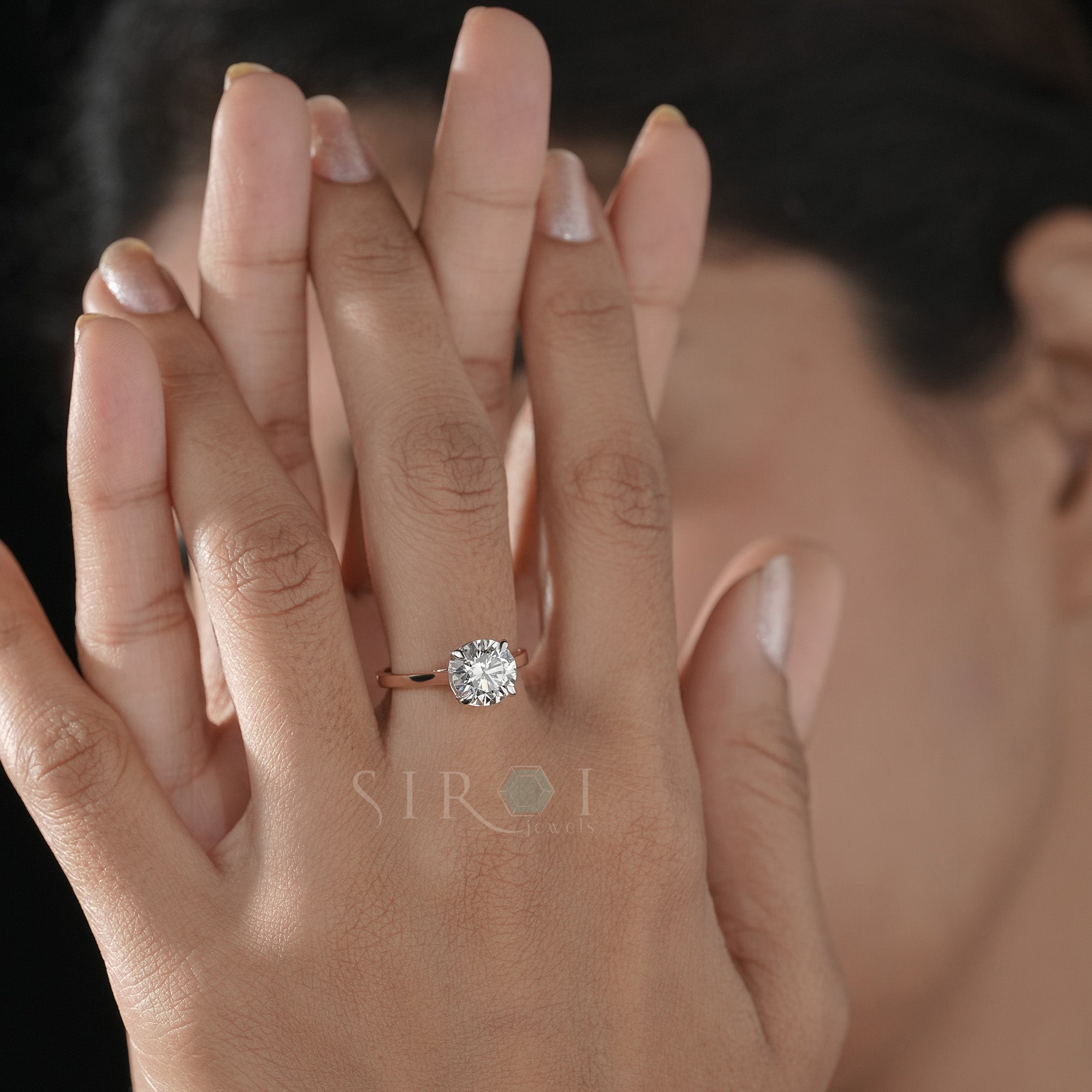 Classic Round Brilliant Solitaire Engagement Ring in Rose Gold