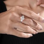 The Seraphina Oval & Round Three-Stone Ring