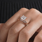 Elegance Princess Diamond Solitaire Ring