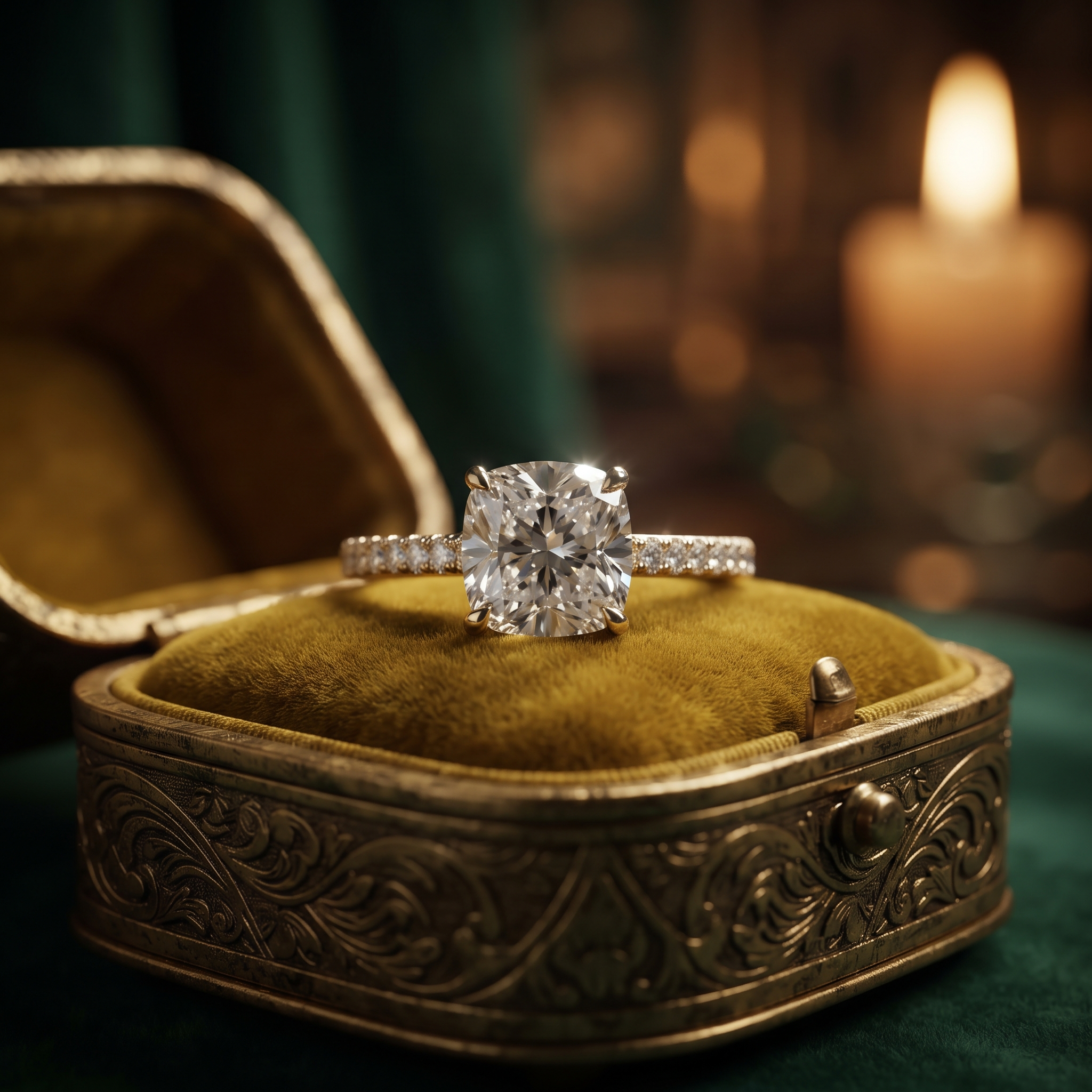 Cushion Cut Engagement Ring